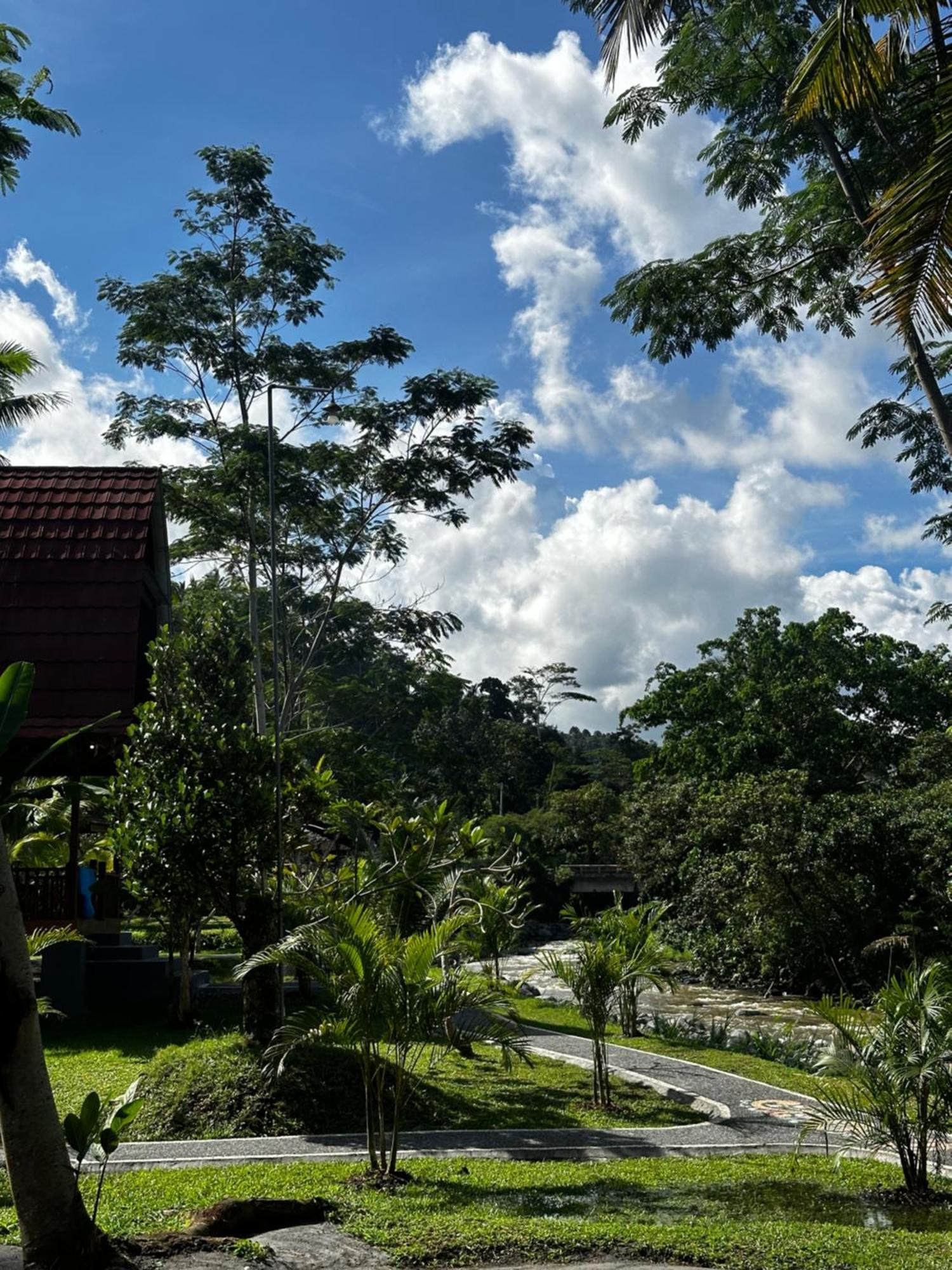 Villa Joglo Tepi Sungai Sidemen  Buitenkant foto